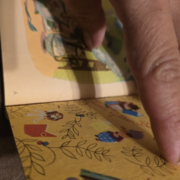 Vintage 1951 Mad Hatter’s Tea Party Little Golden Book First Edition A - Picture 4 of 5